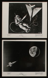 4t1728 MAN IN SPACE 6 8x10 stills 1956 Walt Disney, cool animation images from sci-fi short!