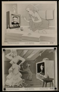 4t1721 TV OF TOMORROW 7 8x10 stills 1953 Tex Avery, Fred Quimby, voiced by Paul Frees, cool images!