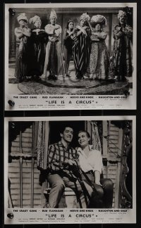 4t1409 LIFE IS A CIRCUS 8 English FOH LCs 1960 Guest, Flanagan, Nervo, Shirley Eaton, ultra rare!