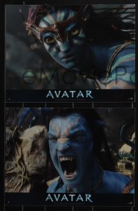 4t0337 AVATAR 8 French LCs 2009 James Cameron, Sam Worthington & Zoe Saldana, special fx!