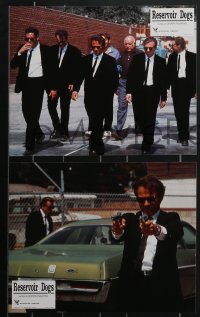 4t0340 RESERVOIR DOGS 8 French LCs 1992 Quentin Tarantino, Harvey Keitel, Steve Buscemi, Chris Penn!