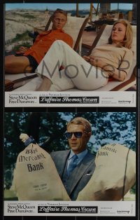 4t0336 THOMAS CROWN AFFAIR 9 style A set B French LCs 1968 Steve McQueen & sexy Faye Dunaway!