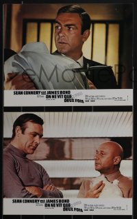 4t0341 YOU ONLY LIVE TWICE 8 French LCs R1970s Connery as James Bond, some different images!