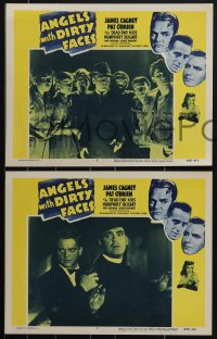 4t0866 ANGELS WITH DIRTY FACES 6 LCs R1956 James Cagney, priest Pat O'Brien, Humphrey Bogart!