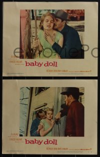 4t0816 BABY DOLL 8 LCs 1957 sexy troubled teen Carroll Baker w/ Karl Malden, Eli Wallach, Elia Kazan!