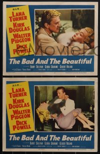 4t0902 BAD & THE BEAUTIFUL 3 LCs 1953 Lana Turner, Walter Pidgeon, Carroll, Gilbert Roland & Stewart!