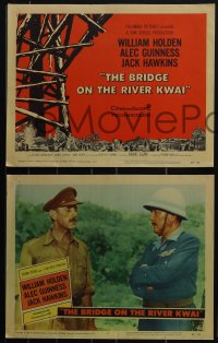 4t0819 BRIDGE ON THE RIVER KWAI 8 LCs 1958 William Holden, Alec Guinness, David Lean WWII classic!