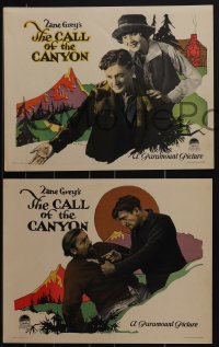 4t0904 CALL OF THE CANYON 3 LCs 1923 Richard Dix & Lois Wilson in Zane Grey story, ultra rare!