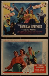 4t0822 CORSICAN BROTHERS 8 LCs 1941 Douglas Fairbanks Jr. in a dual role as twins, Ruth Warrick!