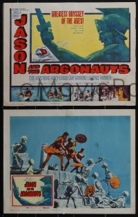 4t0837 JASON & THE ARGONAUTS 8 LCs 1963 Armstrong, great special effects scenes by Ray Harryhausen!