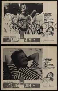 4t0894 JULES & JIM 4 LCs 1962 Francois Truffaut's Jules et Jim, Jeanne Moreau, Werner, ultra rare!