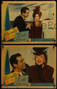 4t0869 LADY IS WILLING 6 LCs 1942 great close ups of Marlene Dietrich & Fred MacMurray!