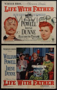 4t0838 LIFE WITH FATHER 8 LCs 1947 cool images of William Powell & Irene Dunne!