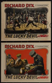 4t0912 LUCKY DEVIL 3 LCs 1925 Richard Dix wins an unlucky car in a lottery, boxing, ultra rare!