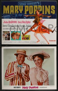 4t0813 MARY POPPINS 9 LCs R1980 Julie Andrews & Dick Van Dyke in Walt Disney's musical classic!