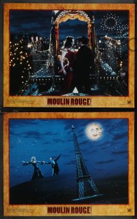 4t0841 MOULIN ROUGE 8 LCs 2001 wonderful images of sexy Nicole Kidman & Ewan McGregor!