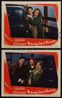 4t0877 NOBODY LIVES FOREVER 5 LCs 1946 John Garfield w/ sexy Geraldine Fitzgerald in three, Tobias!