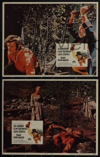 4t0842 PAINT YOUR WAGON 8 LCs 1969 Clint Eastwood, Lee Marvin, Jean Seberg, Lesser border art!