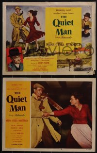 4t0845 QUIET MAN 8 LCs 1951 John Wayne & Maureen O'Hara in a John Ford classic, complete set!