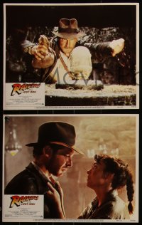 4t0846 RAIDERS OF THE LOST ARK 8 LCs 1981 Harrison Ford, George Lucas & Steven Spielberg classic!