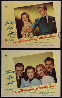 4t0879 STRANGE LOVE OF MARTHA IVERS 5 LCs 1946 Barbara Stanwyck, Van Heflin, Kirk Douglas, Scott!