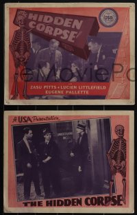 4t0849 STRANGERS OF THE EVENING 8 LCs R1940s Zasu Pitts, Littlefield, Pallette, The Hidden Corpse!