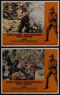 4t0853 TRAIN ROBBERS 8 LCs 1973 cowboy John Wayne, sexy Ann-Margret, Rod Taylor, Ben Johnson!