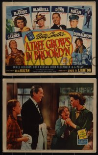 4t0854 TREE GROWS IN BROOKLYN 8 LCs 1945 Dorothy McGuire, Peggy Ann Garner, Nolan & cast!