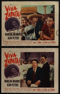 4t0873 VIVA ZAPATA 6 LCs 1952 Marlon Brando, sexiest Jean Peters, Wiseman, written by John Steinbeck!