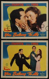 4t0885 YOU BELONG TO ME 5 LCs 1941 that delightfully love-crazy pair Henry Fonda & Barbara Stanwyck!