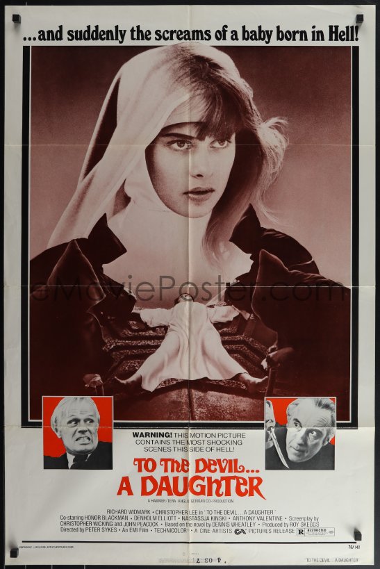 eMoviePoster.com: 4t1334 TO THE DEVIL A DAUGHTER 1sh 1976 Widmark ...