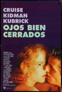 4w0496 EYES WIDE SHUT DS Argentinean 1999 Kubrick, romantic close-up of Tom Cruise & Nicole Kidman!