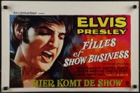 4w0301 TROUBLE WITH GIRLS Belgian 1969 great gigantic close up art of singing Elvis Presley!