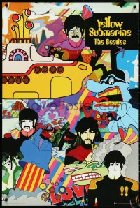 4w0630 YELLOW SUBMARINE 24x36 English commercial poster 2010 psychedelic art of The Beatles!