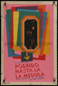 4w0604 ROTTEN TO THE CORE Cuban 1968 completely different silkscreen art by Reboiro!