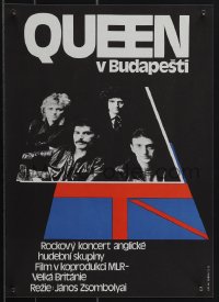 4w0269 QUEEN LIVE IN BUDAPEST Czech 11x16 1987 great image of Freddie Mercury & the band