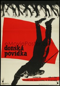 4w0576 DONSKAYA POVEST Czech 23x33 1969 Josef Duchon art of horses' hooves and fallen soldier!