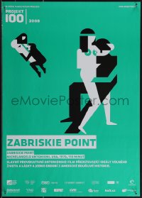 4w0267 ZABRISKIE POINT Czech 17x23 R2008 Michelangelo Antonioni's bizarre movie about teen sex!