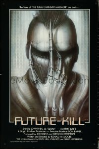 4w0829 FUTURE-KILL 1sh 1984 Edwin Neal, really cool science fiction artwork by H.R. Giger!