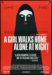 4w0832 GIRL WALKS HOME ALONE AT NIGHT 27x39 1sh 2014 completely different creepy vampire horror art!