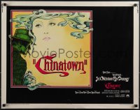 4w0353 CHINATOWN 1/2sh 1974 Jim Pearsall art of Jack Nicholson & Faye Dunaway, Roman Polanski