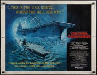 4w0362 FINAL COUNTDOWN 1/2sh 1980 cool sci-fi artwork of the U.S.S. Nimitz aircraft carrier!