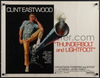 4w0390 THUNDERBOLT & LIGHTFOOT style C 1/2sh 1974 artwork of Clint Eastwood with HUGE gun!