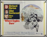 4w0395 WHERE EAGLES DARE int'l 1/2sh 1968 Clint Eastwood, Richard Burton, Ure, McCarthy, very rare!