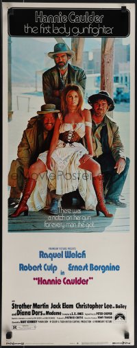 4w0179 HANNIE CAULDER insert 1972 sexiest cowgirl Raquel Welch, Jack Elam, Culp, Ernest Borgnine