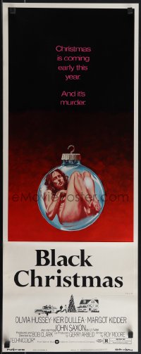 4w0216 SILENT NIGHT EVIL NIGHT insert 1975 Robert Tanenbaum horror art, will make your skin crawl!