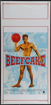 4w0108 BEEFCAKE Italian locandina 2000 Bob Mizer, founder of the Athletic Model Guild, ultra rare!