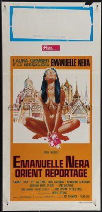 4w0122 EMANUELLE IN BANGKOK Italian locandina 1976 sexy naked Laura Gemser by Symeoni, ultra rare!