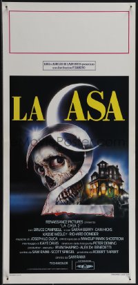 4w0123 EVIL DEAD 2 Italian locandina 1987 Sam Raimi, Bruce Campbell, cool Sciotti horror art!