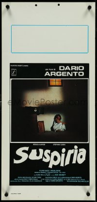 4w0136 SUSPIRIA Italian locandina 1977 classic Dario Argento giallo horror, Harper, white title!